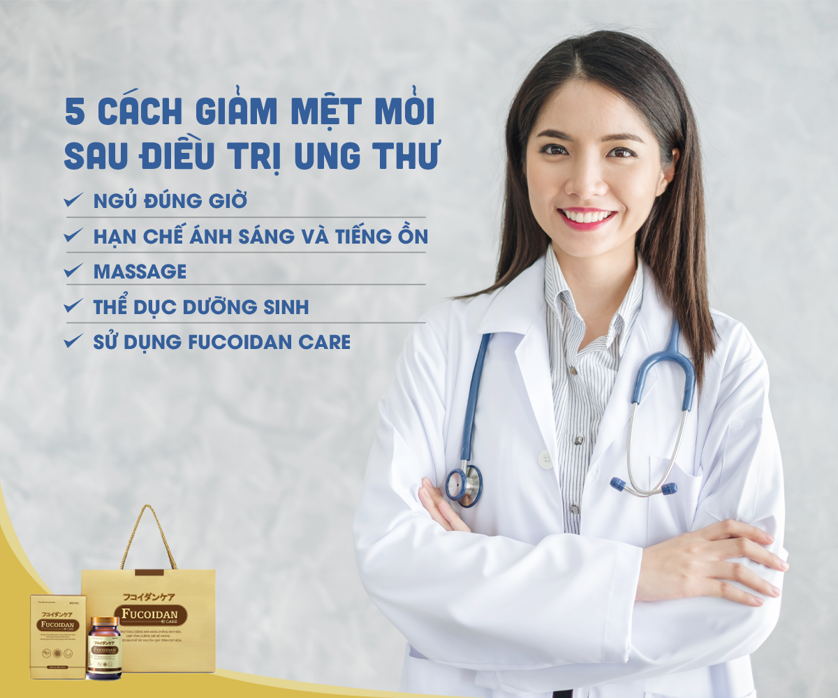 Các tips làm giảm mệt mỏi sau điều trị ung thư
