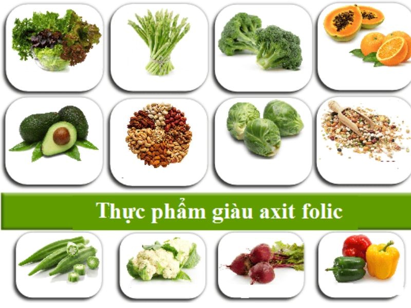 Bổ sung nhiều thực phẩm chứa axit folic
