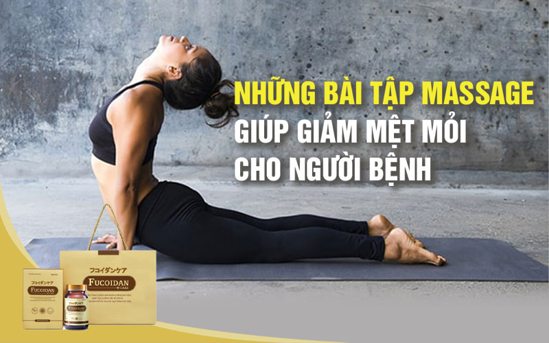 Những bài tập massage giúp giảm mệt mỏi cho người bệnh