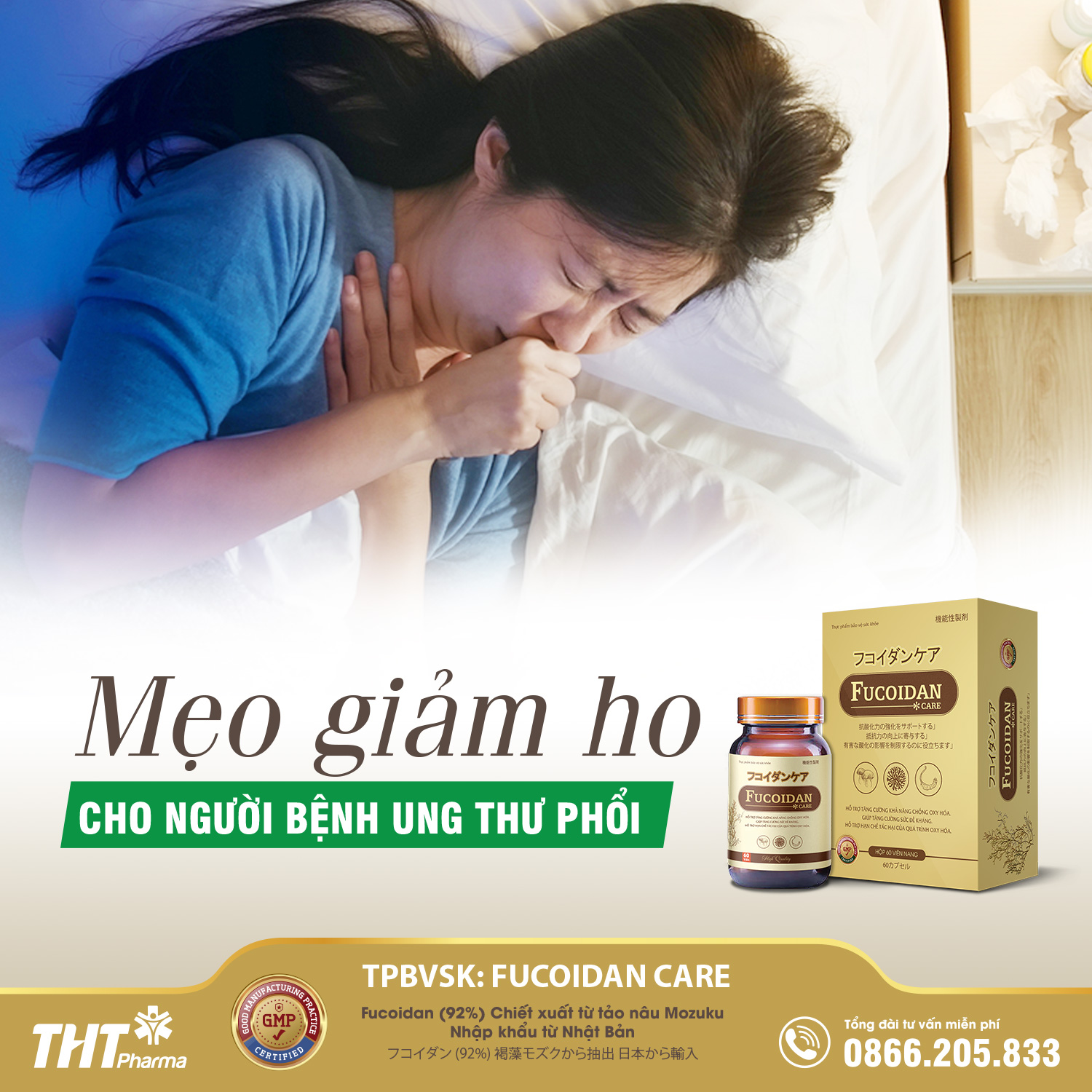 Mẹo giảm ho cho người bệnh ung thư phổi đơn giản mà hiệu quả