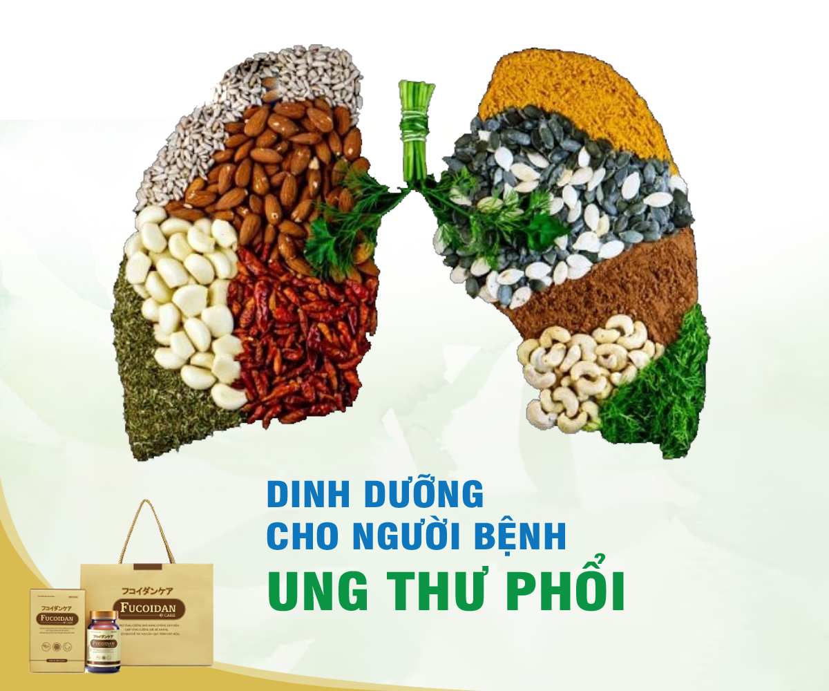 Chế độ ăn cung cấp đủ dinh dưỡng cho bệnh nhân ung thư phổi